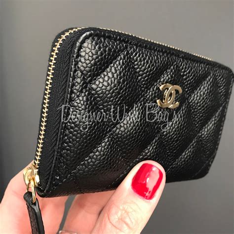 chanel half wallet|Chanel zipped wallet small.